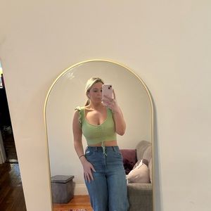 Green Cropped Zara Top